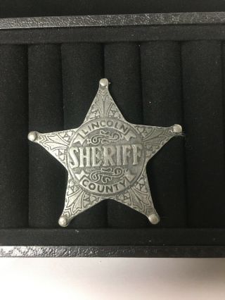 Vintage Silver Colored Lincoln County Sheriff’s Badge 2