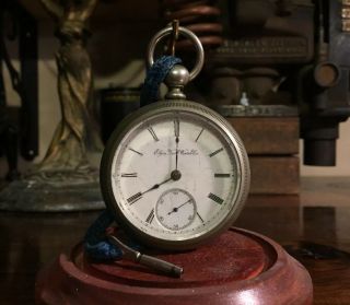 Vintage Elgin Key Wind Pocket Watch & Key