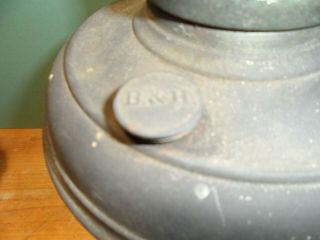 Vintage Bradley & Hubbard Metal Kerosene Oil Lantern / Lamp - B&H 3
