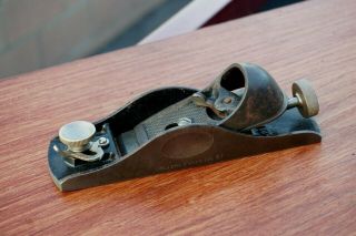 Vintage Millers Falls No.  57 Low Angle Block Plane With Adjustable Throat
