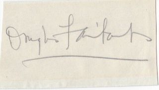 Douglas Fairbanks Signed Autograph - The Golden Age Of Cinema