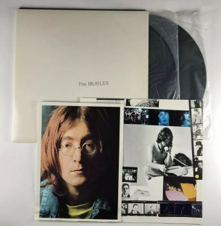 The Beatles White Album W/ Poster & Photos,  Double Lp Vg,  Capitol Swbo - 101