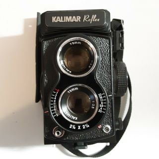 Kalimar Reflex Camera Vintage Twin Lens Reflex With Case