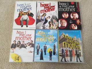 Dvd How I Met Your Mother Complete Season 1 - 6 1 2 3 4 5 6 One Two Three Four Art