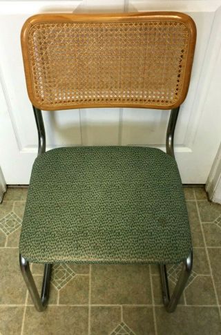 Vintage Mid Century Modern Marcel Breuer Cane Chrome Cesca Chair - PLEASE READ 2