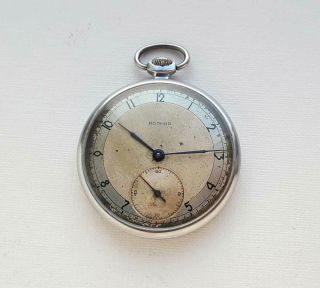 Molnija Rare Movement.  Vintage Soviet Russian Mechanical Pocket Watch.  Ussr