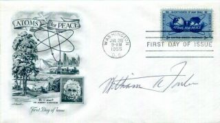 Authentic 1983 Nobel Prize In Physics William A.  Fowler Signed Fdc