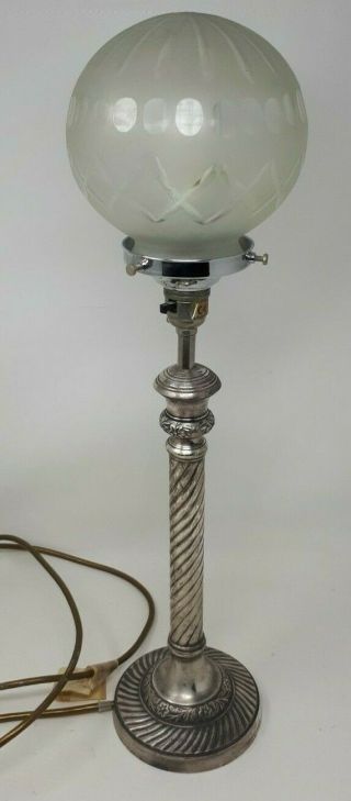 Vintage Art Deco Style Electric Table Lamp 55 Cms Tall