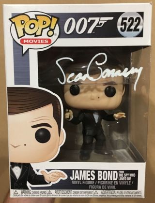 Sean Connery Signed/autographed 007 James Bond Funko Pop.
