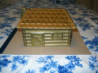 Rare Vintage Log Cabin Hearth Steamer Heavy Brass Weighs Almost 12 Lbs