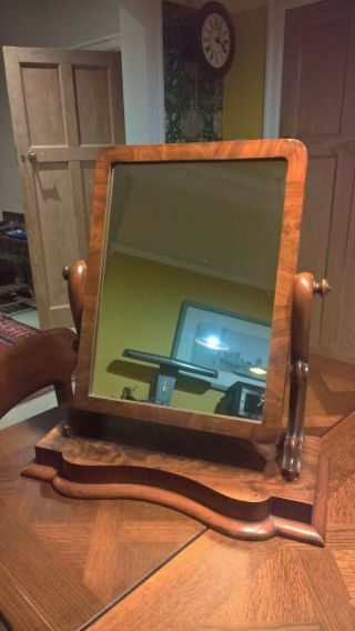 Vintage Antique Adjustable Medium Mahogany Desk/ Dressing Table Mirror