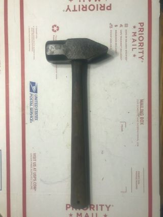 Vintage Blacksmith 3 Pound Cross Peen Hammer