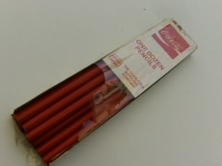Vintage Coca - Cola Unsharpened Pencils With “enjoy Coca - Cola” 9 Red Pencils