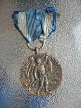 World War I Service Medal Presented By The State Of York Medal No 60363 Nr