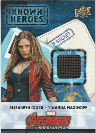 Captain America Civil War Known Heroes Memorabilia Relic Kh - Wm Wanda Maximoff