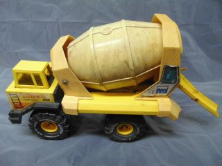 Vintage Tonka Turbo diesel Cement Mixer Metal & Plastic Turns Yellow 20 