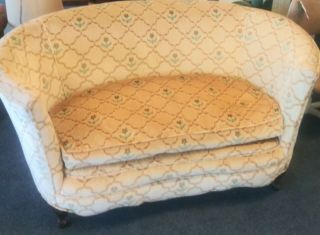 Antique Curved Sofa Couch Loveseat