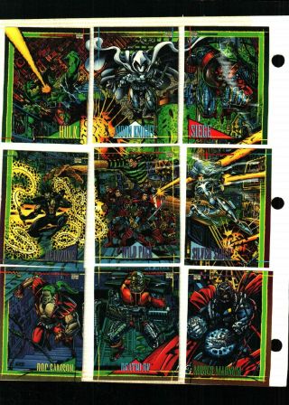 1993 Skybox Marvel Universe Series 4 Trading Card Set Of 180 Cards Near