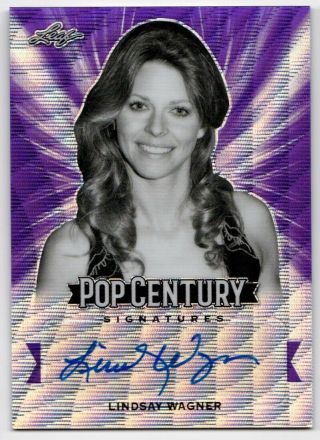 2019 Leaf Pop Century Lindsay Wagner Autograph Auto The Bionic Woman /10