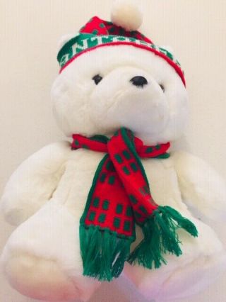 Vintage Dayton Hudson Santa Bear 1986 Christmas Stuffed Animal Teddy Bear 20 "