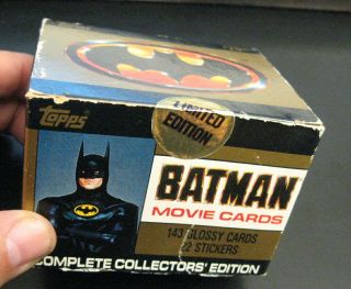 Topps Batman 1989 Movie Collector Cards,  Box