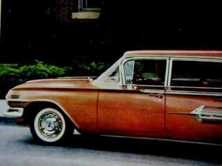1960 Chevrolet Nomad 4 Door Wagon Print Ad 2 PAGE Ad 8.  5 x 11 