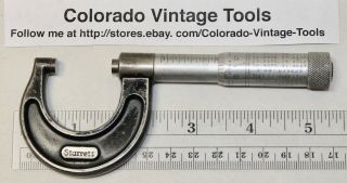 L.  S.  Starett No.  436 - 1 In.  Machinist’s Micrometer Caliper Hand Tool / $4 Ships