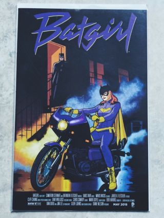Batgirl Issue 40 Prince Purple Rain Movie Poster Variant Dc 52 Stewart Tarr