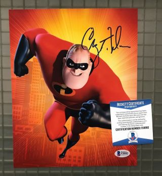 Craig T Nelson Signed 8x10 The Incredibles Photo Autographed Beckett Bas