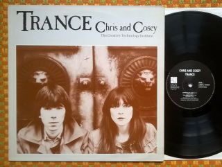 Chris And Cosey Lp Trance Us Indie 1982 Synth Electro Ex Reissue Belgium 1990