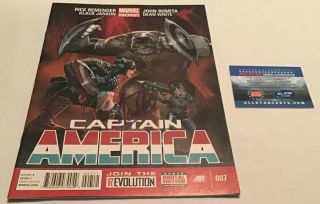 Captain America 7 Signed By Stan Lee All Star 11229 Certified