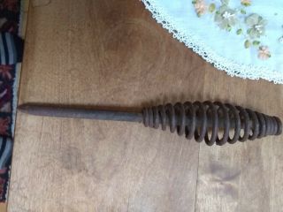 Vintage,  Cast Iron,  Wood Stove,  Lid Lifter - Spring Handle