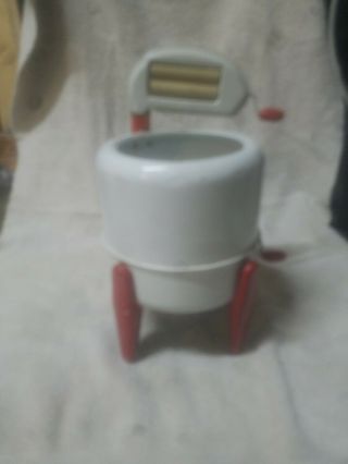 Antique Toy Washing Machine (with Agitator And Wringer Attached).