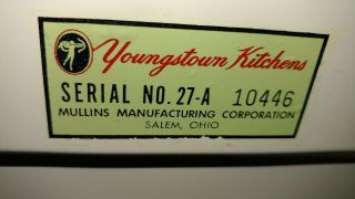 Vintage Youngstown Kitchens Steel Cabinets