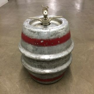 Vintage 1962 Jos Schlitz Brewing Co Aluminum Beer Keg Barrel Milwaukee Wisconsin