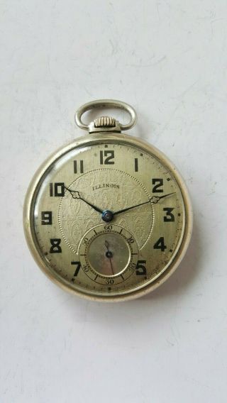 Vintage 1925 Illinois Time King Pocket Watch 12 Sz 21j Grade 274 Model 1 Repairs