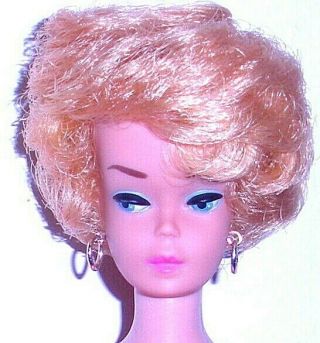 Stunning Vintage 1963 Pale Blonde Bubble Cut Barbie 850 W/ Pink Lips Japan
