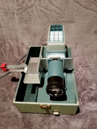 Vintage Argus 300 35mm Slide Changer Projector W/ Bulb