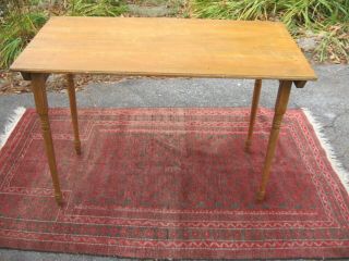 Antique Wood Folding Table 1800s - Early 1900s Sewing Tailor Table