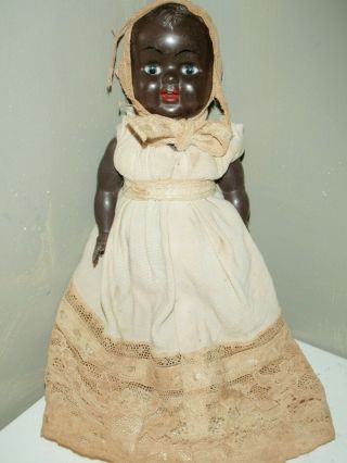 Vintage Black Baby Kader Doll Made In Hong Kong Moving Eyes & Tongue 2