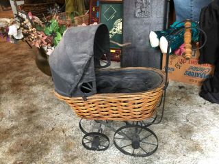Vintage/antique Baby Doll Carriage (wicker)