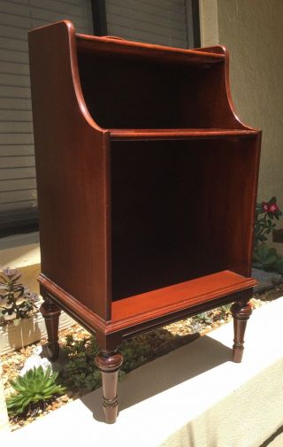 Lovely Vintage Mahogany Record Cabinet / End Table / Nightstand