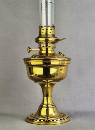 Hugo Schneider Hasag Kronos Incandescent Kerosene Paraffin Oil Lamp & Chimney