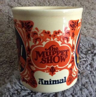 1978 Vintage The Muppet Show Animal Mug Kiln Craft England 3.  5” Tall 3