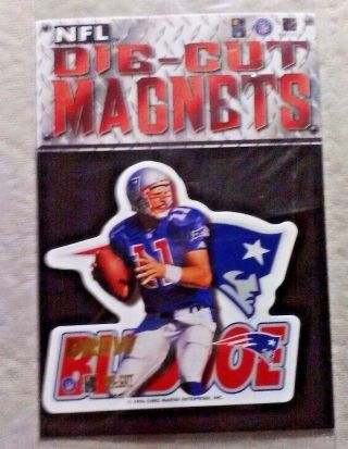 Nfl England Patriots Drew Bledsoe Die - Cut Magnet 4 " X 4 " 1996