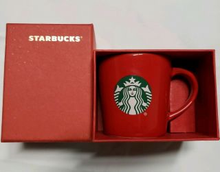 Starbucks Coffee Red Christmas Cup 2015 Holiday Mug 3 Oz.