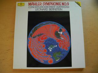 Mahler Symphony No.  9 Bernstein 2 Lp Box 1986 Germany Dgg 419 208 - 1 Digital Nm