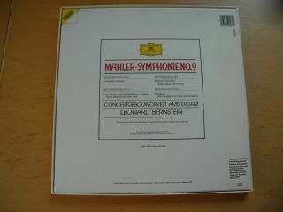 MAHLER Symphony No.  9 Bernstein 2 LP box 1986 Germany DGG 419 208 - 1 Digital NM 2