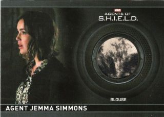 Agents Of Shield 2 - Pack Inserted Costume Card - Relic Cc5 Agent Jemma Simmons
