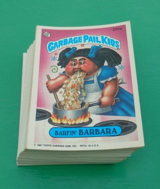 1987 Topps: Garbage Pail Kids,  Series 7 - Complete Set,  Near